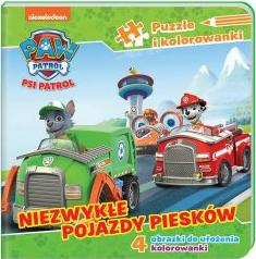 Książeczka z puzzlami. Niezwykłe pojazdy piesków