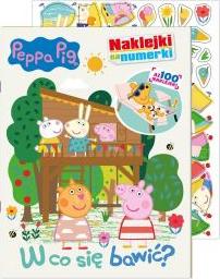 Peppa Pig. Naklejki na numerki. W co się bawić?