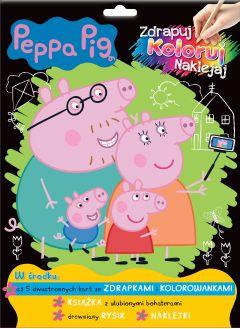 Peppa Pig. Zdrapuj, koloruj, naklejaj