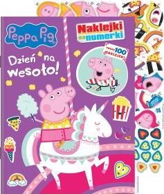 Peppa Pig. Naklejki na numerki. Dzień na wesoło