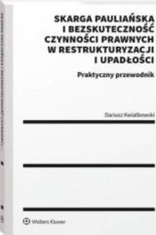 Skarga pauliańska i bezskuteczność czynności...