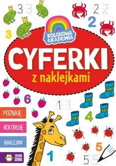 Cyferki z naklejkami. Kolorowa Akademia