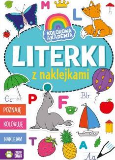 Literki z naklejkami. Kolorowa Akademia