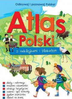 Atlas Polski z naklejkami i plakatem