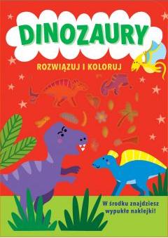 Rozwiązuj i koloruj. Dinozaury