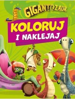 Koloruj i naklejaj. Gigantozaur