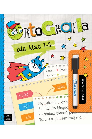 Ortografia dla klas 1-3 Ścieralny pisak