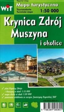 Mapa turystyczna Krynica Zdrój, Muszyna i okolice 1:50 000