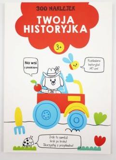 300 naklejek. Twoja historyjka 3+ (czerwona)