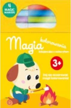 Kolorowanka z magicznymi flamastrami 3+ żółta