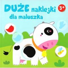 Duże naklejki dla maluszka 3+ - Krówka